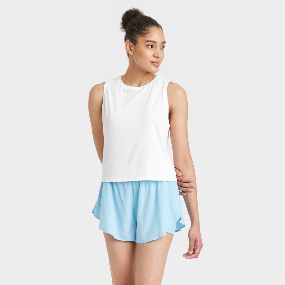 All in Motion Classic White Muscle Tee